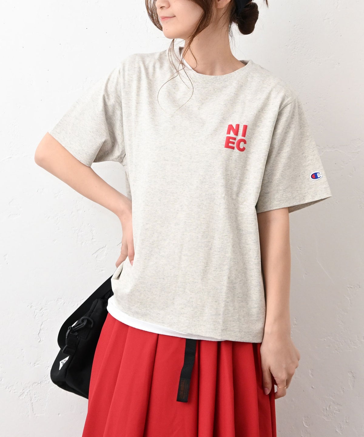 Champion｜SHORT SLEEVE T-SHIRT(胸元ロゴTee) [[CW-D318]][C]