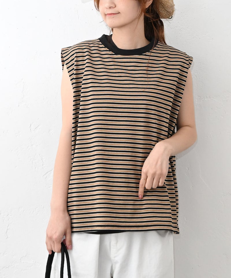  STAR＆STRIPE｜NO SLEEVE CREW B MUL TI [[SSMD-200M]][C]