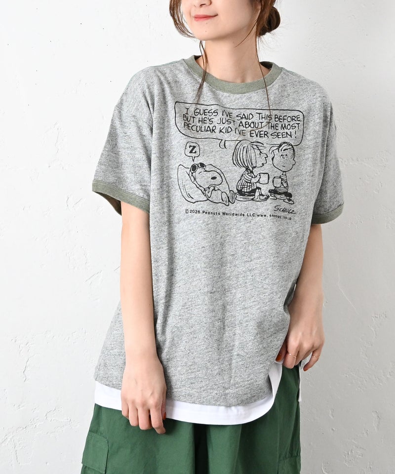 DENIM&DUNGAREE｜天竺SNOOPY EVER SEEN Tシャツ [[22621491]][C]