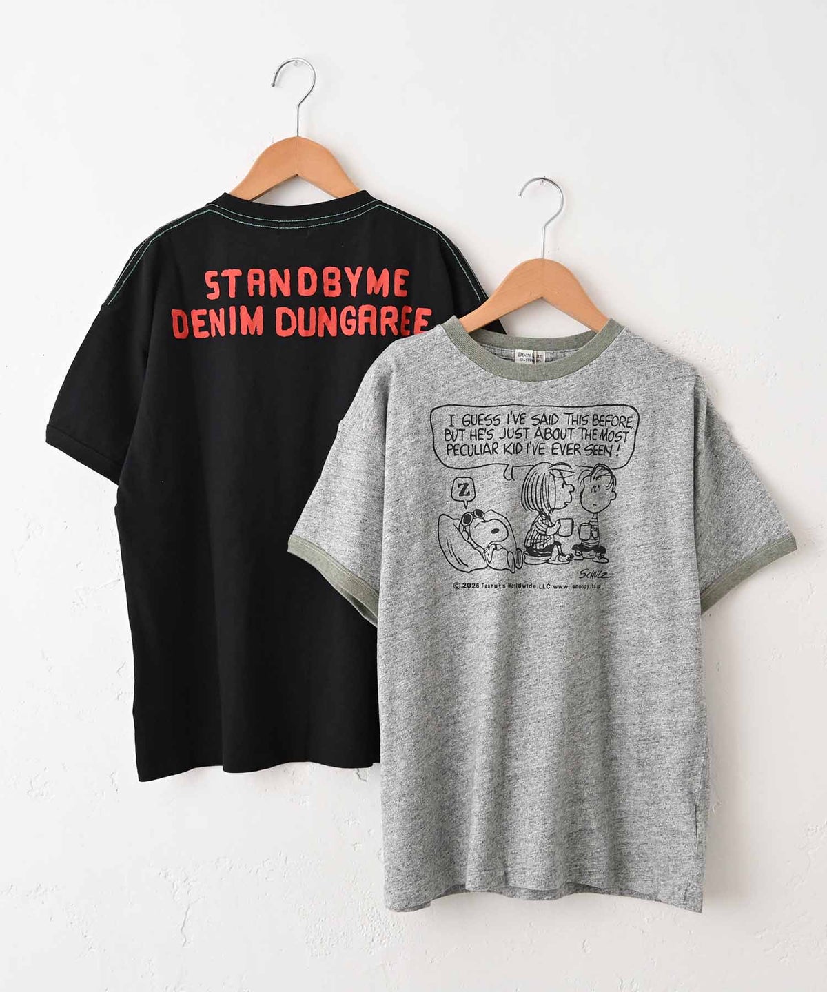 DENIM&DUNGAREE｜天竺SNOOPY EVER SEEN Tシャツ [[22621491]][C]