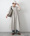 08Mab｜リネンオープンカラーワンピース [[CF-1225HF1327]][C]