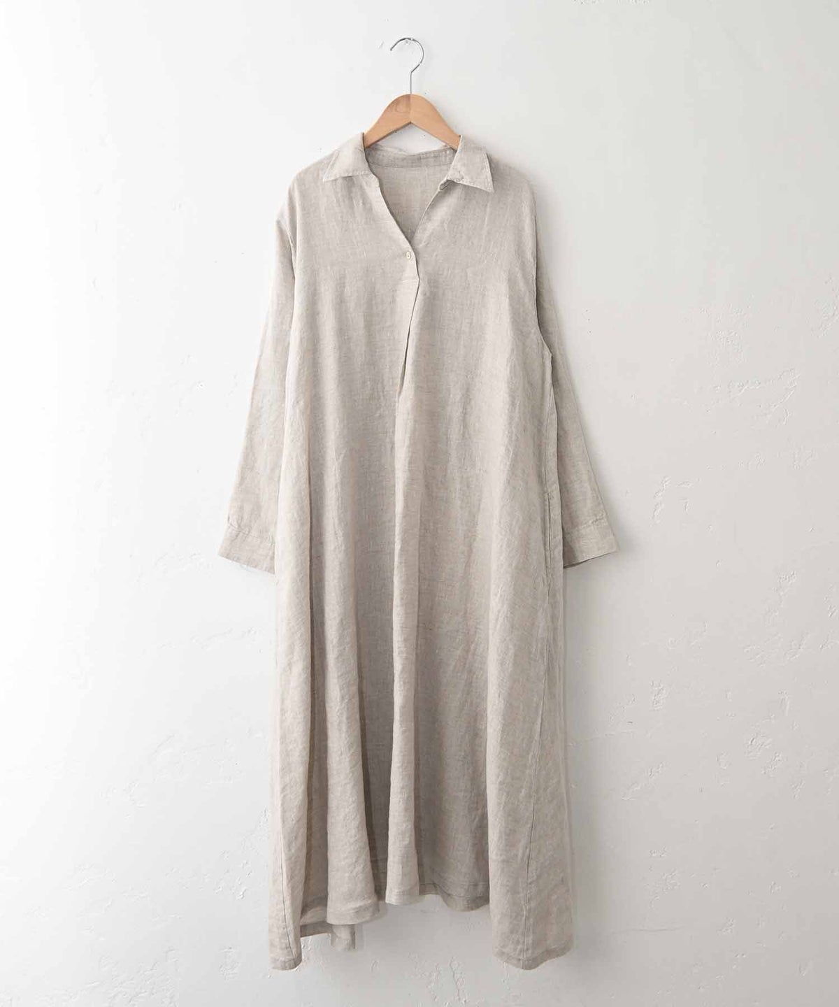 08Mab｜リネンオープンカラーワンピース [[CF-1225HF1327]][C]