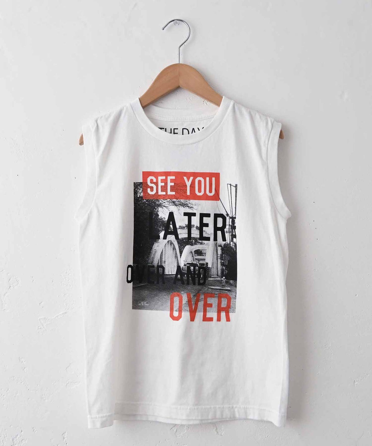 THE DAY｜ノースリーブTシャツ(プリント) [[TG-260524]][C]