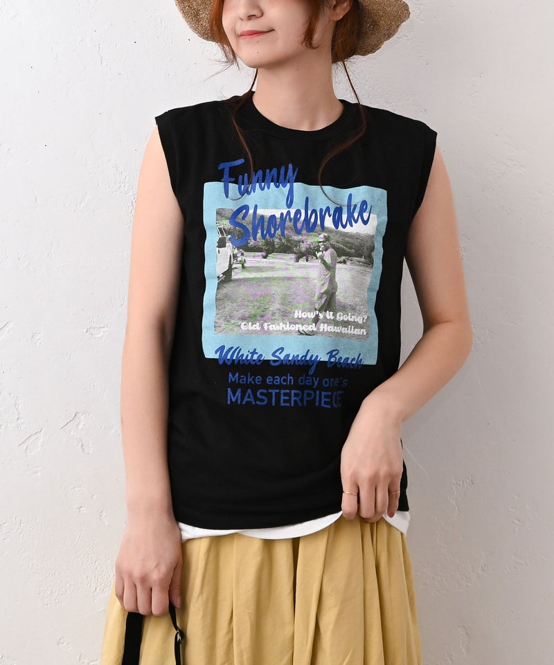 THE DAY｜ノースリーブTシャツ(プリント) [[TG-260525]][C]