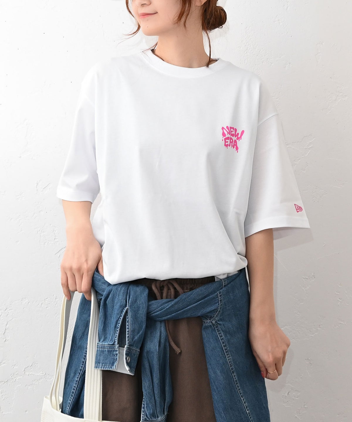 NEW ERA｜SS OS CT TEE WALL ART DRIP WHI(バックプリントオーバーTee) [[14856662]][C]