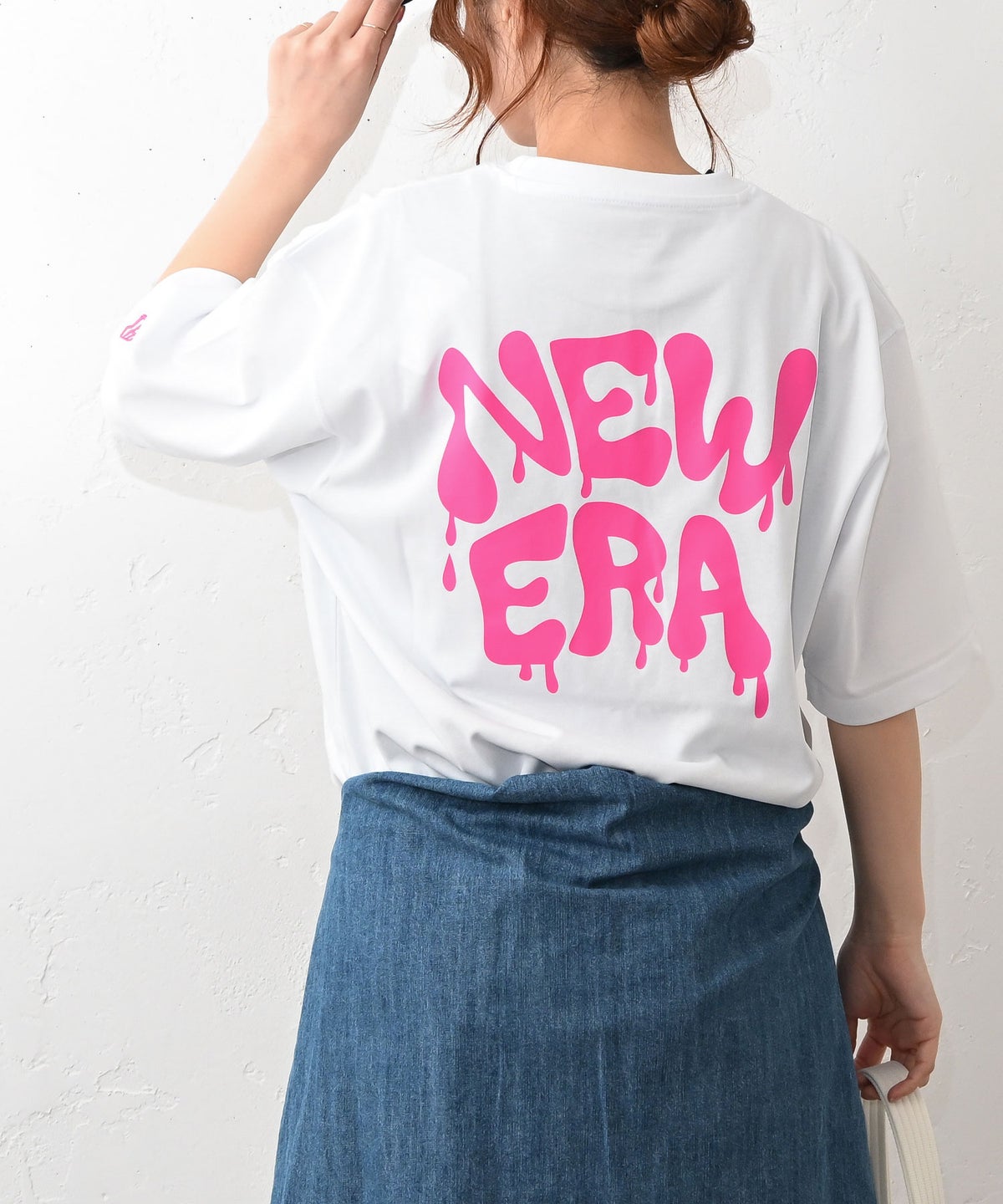 NEW ERA｜SS OS CT TEE WALL ART DRIP WHI(バックプリントオーバーTee) [[14856662]][C]
