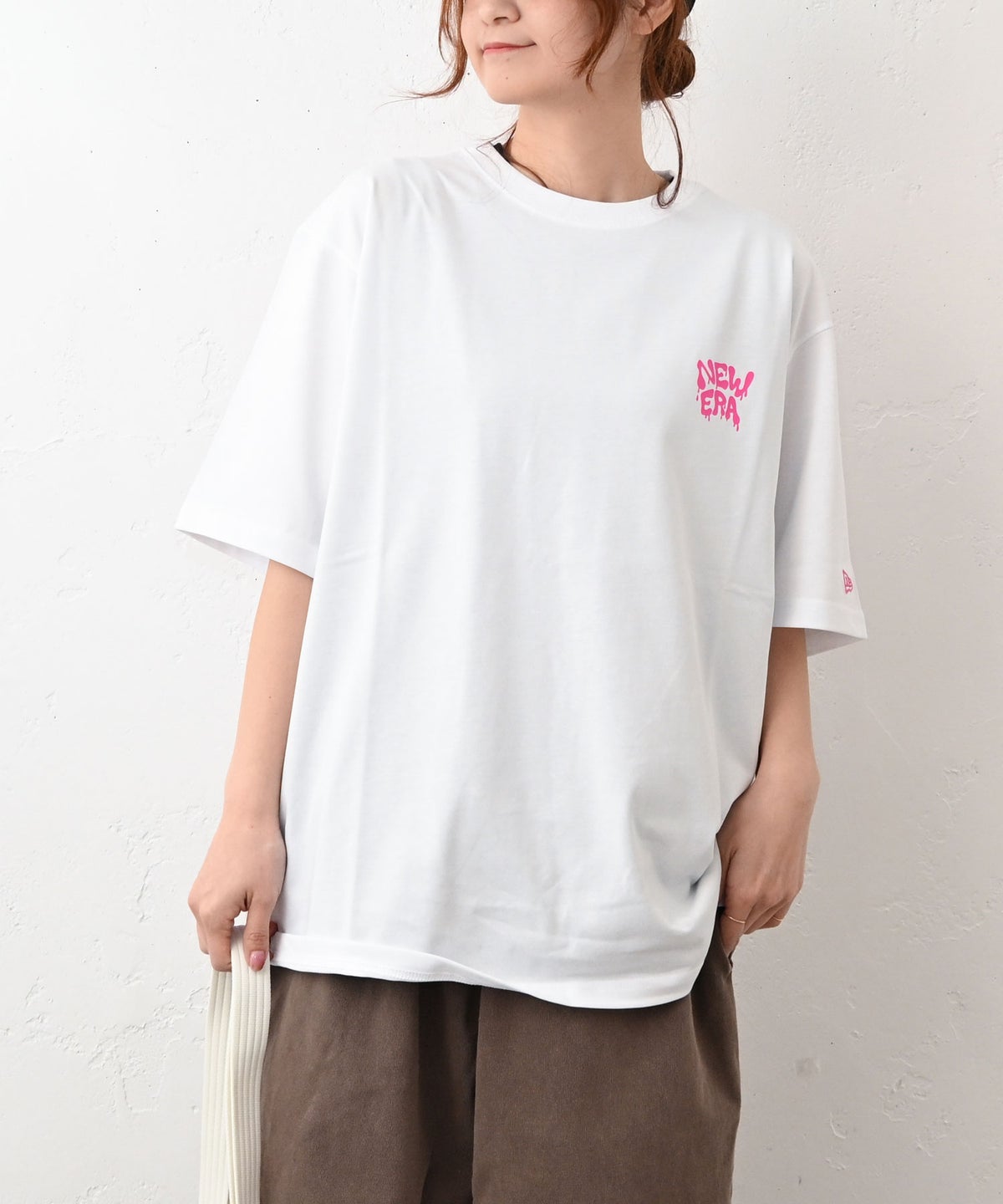 NEW ERA｜SS OS CT TEE WALL ART DRIP WHI(バックプリントオーバーTee) [[14856662]][C]