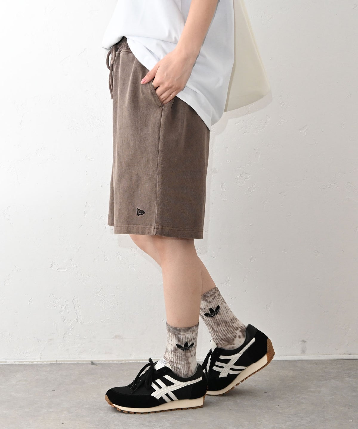 NEW ERA｜GARMENT DYE HWC SHORT PT BRN [[14856738]][C]