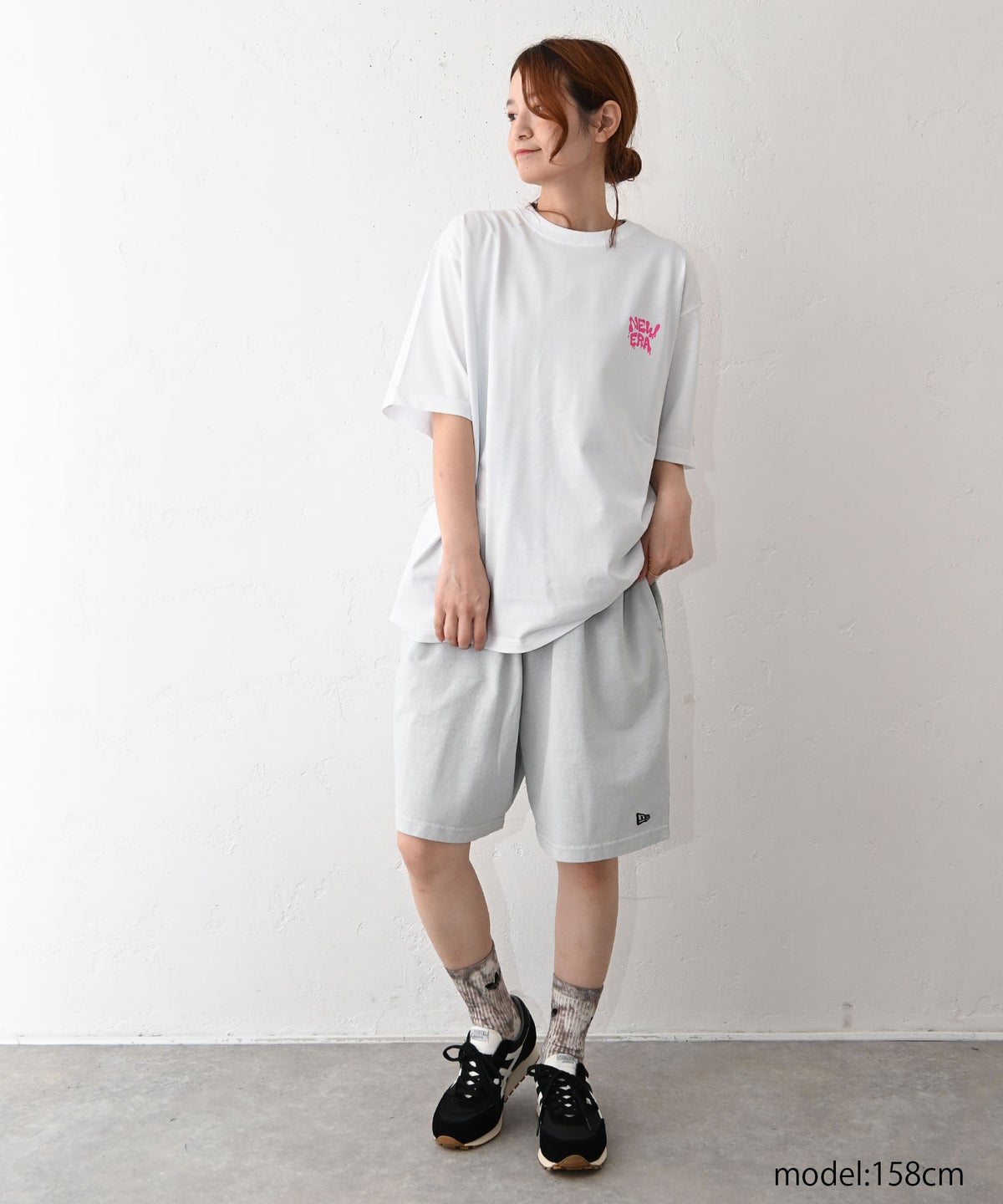 NEW ERA｜GARMENT DYE HWC SHORT PT GRY(スウェットショートパンツ) [[14856736]][C]