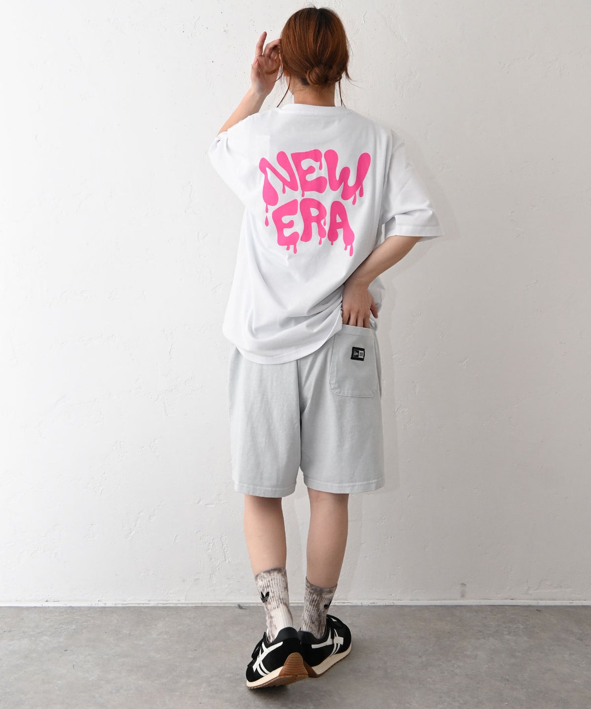 NEW ERA｜GARMENT DYE HWC SHORT PT GRY(スウェットショートパンツ) [[14856736]][C]