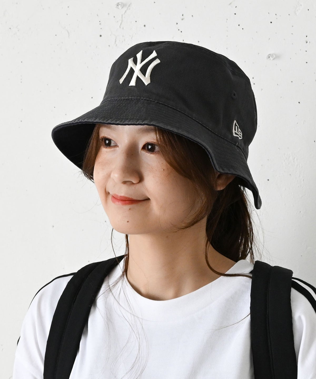 NEW ERA｜BUCKET01 REV NEYYAN NVY GRA(ロゴバケットハット) [[14744770]][C]