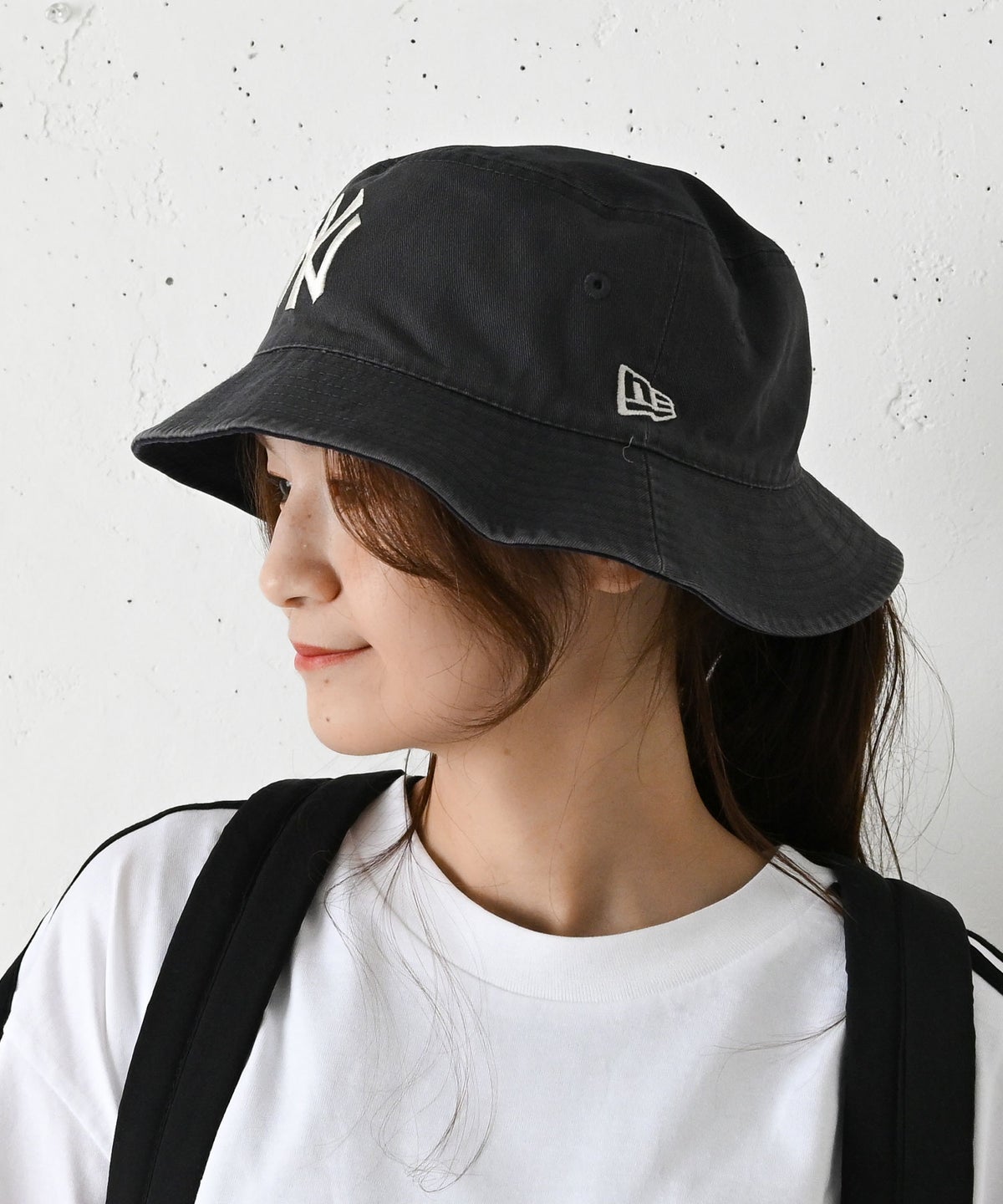 NEW ERA｜BUCKET01 REV NEYYAN NVY GRA(ロゴバケットハット) [[14744770]][C]