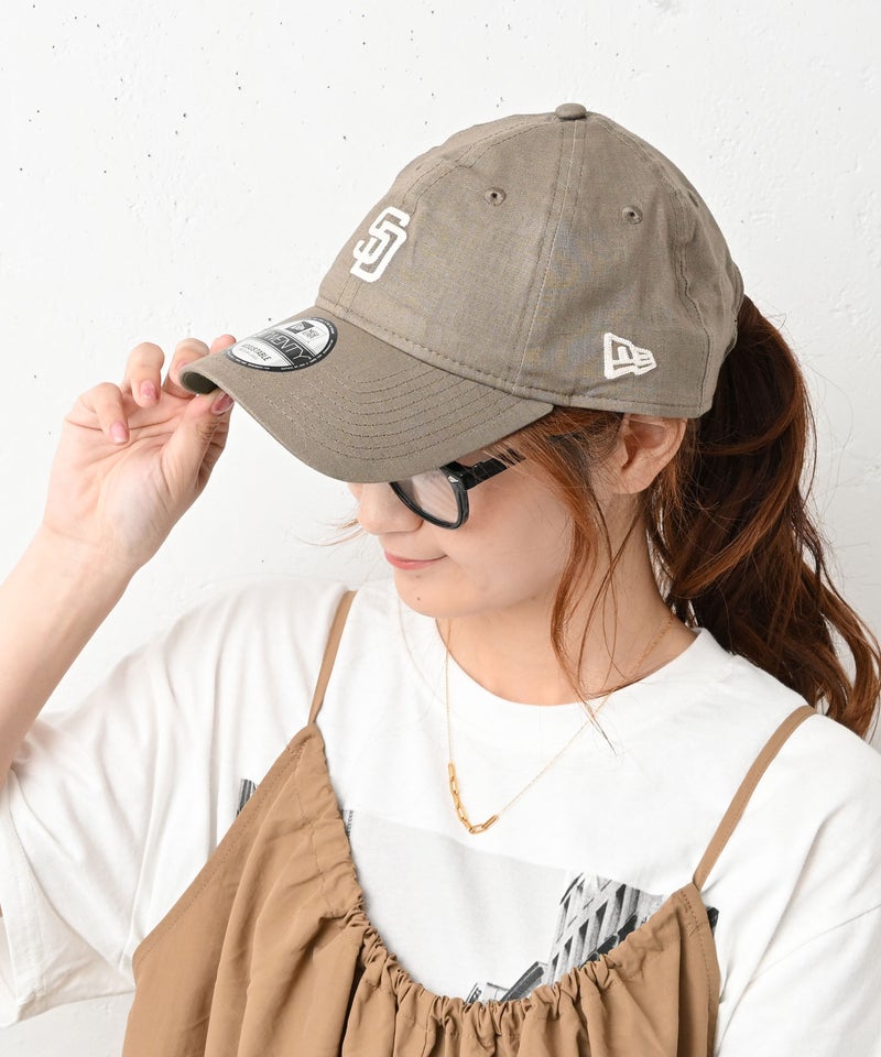 NEW ERA｜920 SADPAD COTTON LINEN GRN [[14745030]][C]