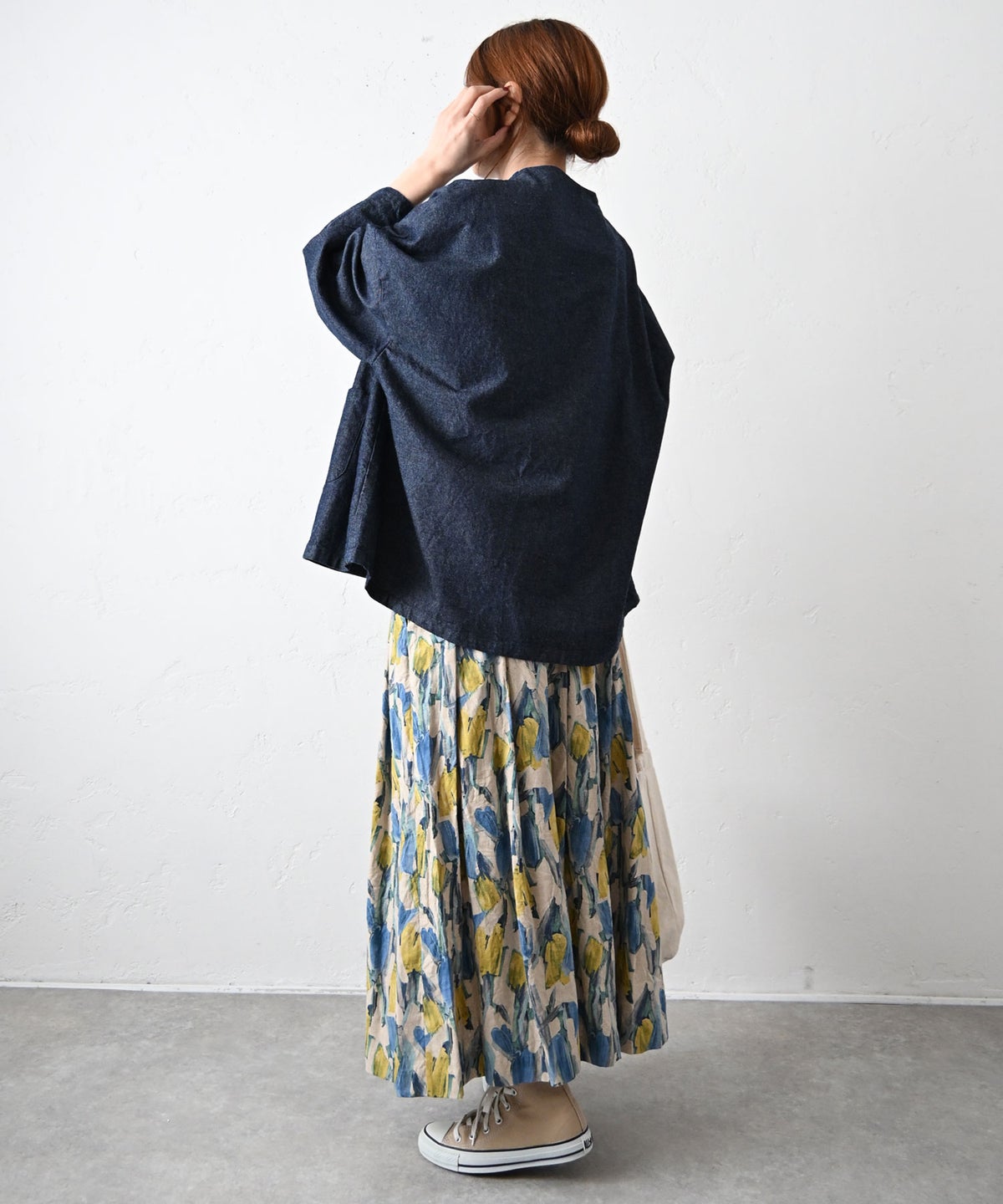 No18｜総柄タックスカート [[H25024]][C]