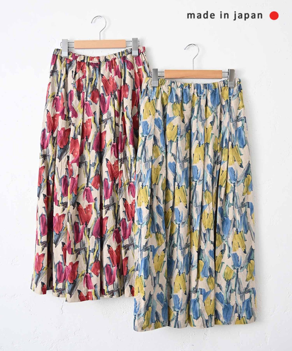 No18｜総柄タックスカート [[H25024]][C]