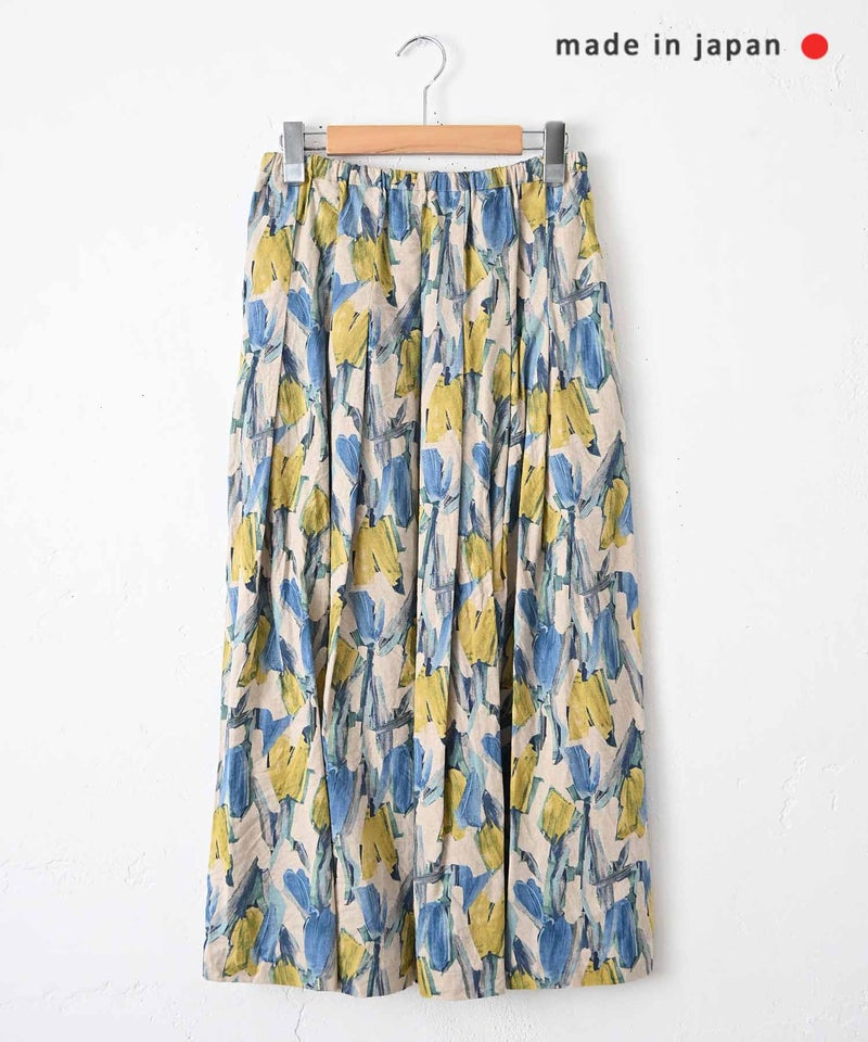 No18｜総柄タックスカート [[H25024]][C]