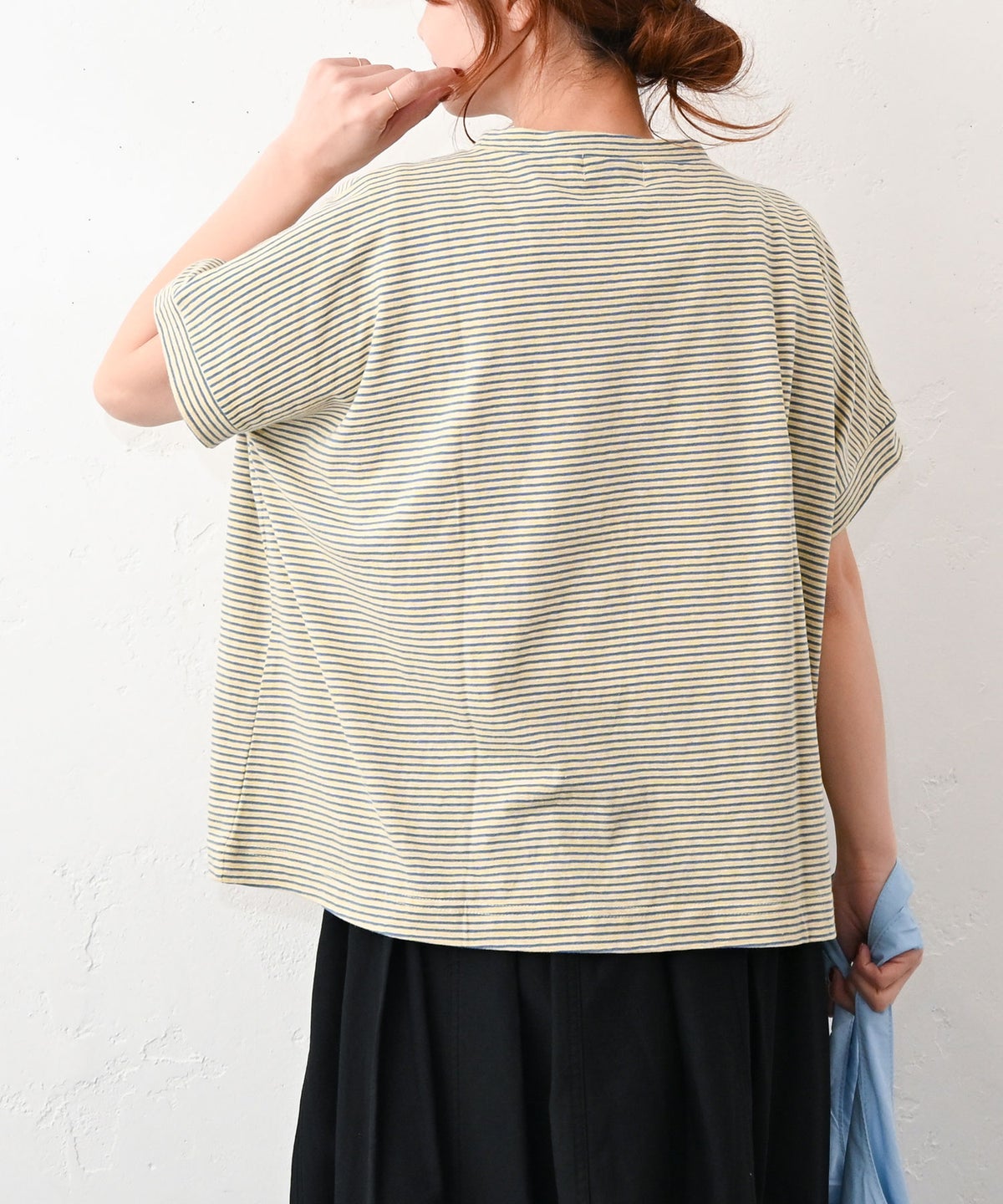 and quarter｜ランダムボーダーカットソー [[861406]][C]