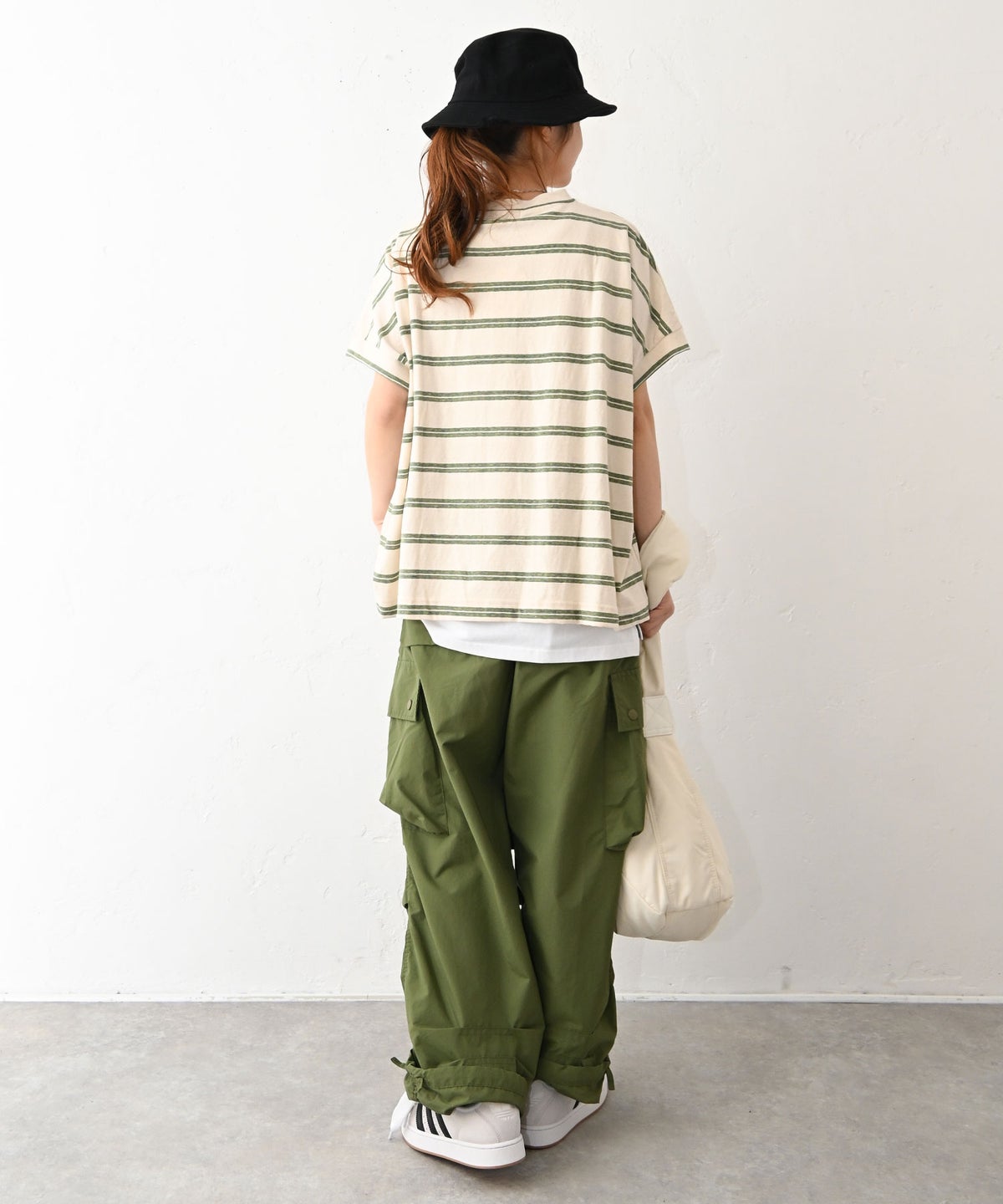 and quarter｜ランダムボーダーカットソー [[861406]][C]