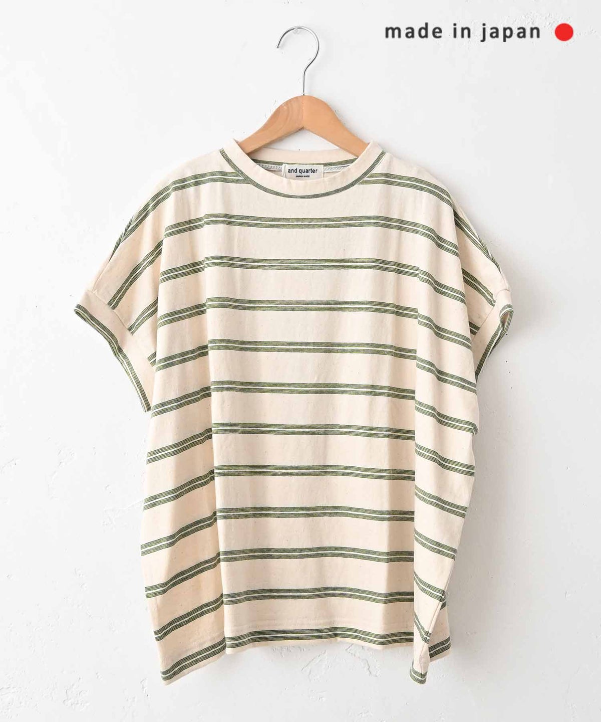and quarter｜ランダムボーダーカットソー [[861406]][C]