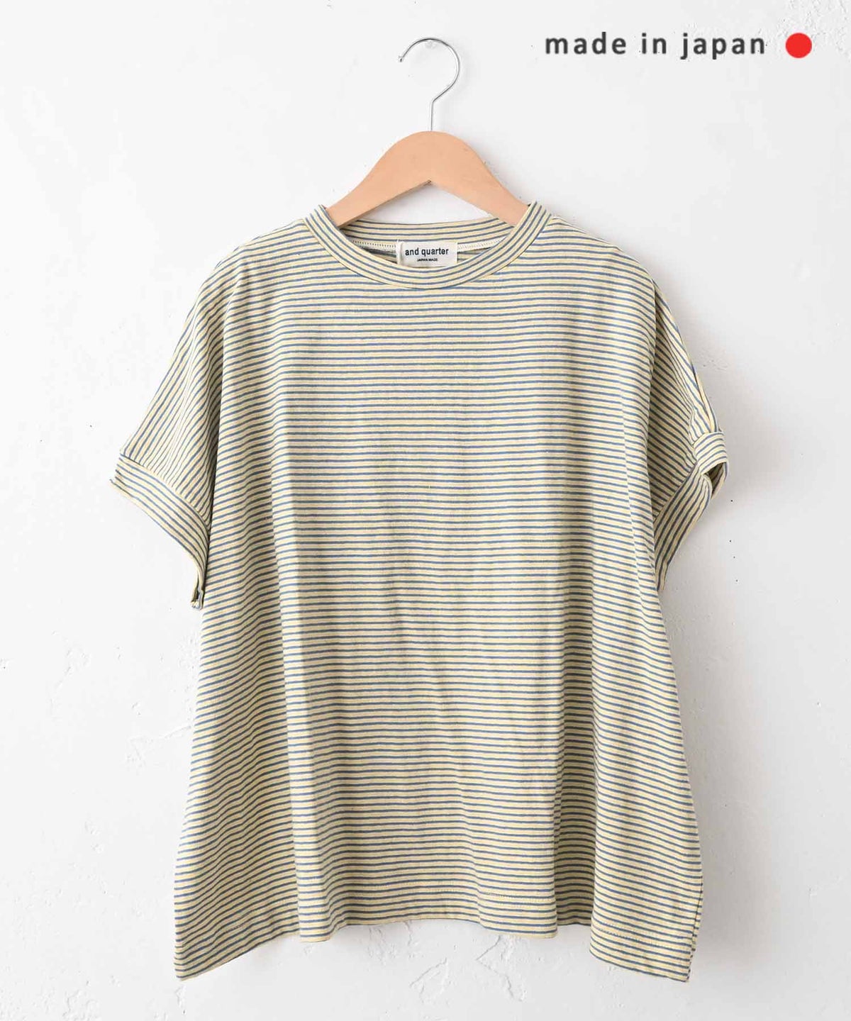 and quarter｜ランダムボーダーカットソー [[861406]][C]