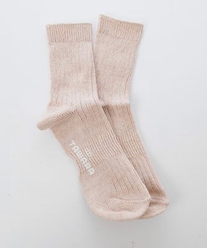 アラジン｜リネン×コットンリブ　ショートソックス(カラーソックス) [[t30784]][C]