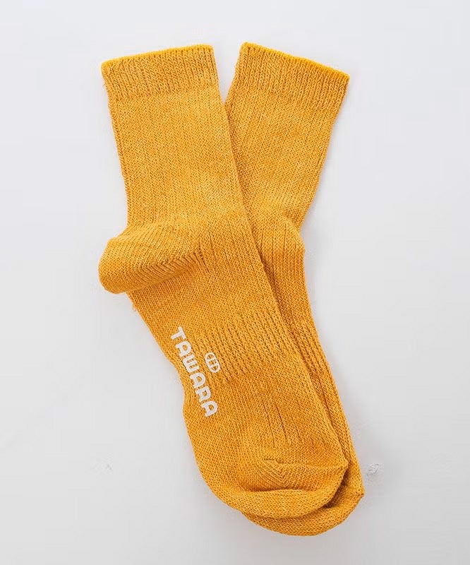 アラジン｜リネン×コットンリブ　ショートソックス(カラーソックス) [[t30784]][C]