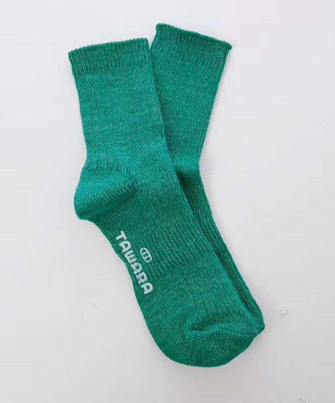 アラジン｜リネン×コットンリブ　ショートソックス(カラーソックス) [[t30784]][C]