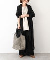 08Mab｜リネンシャンブレーガウン風羽織 [[CF-225HF1149]][C]