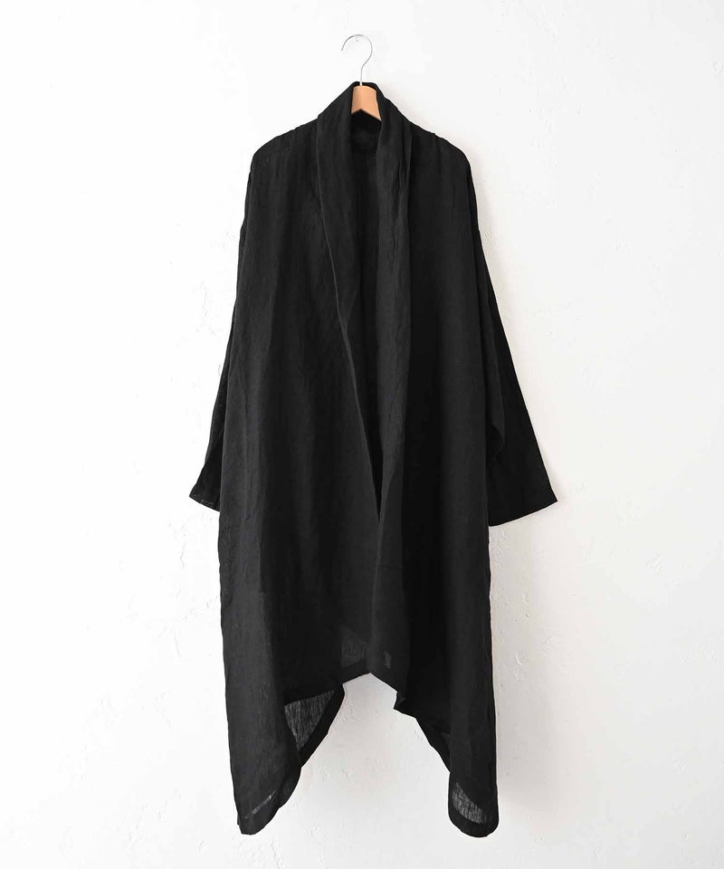  08Mab｜リネンシャンブレーガウン風羽織 [[CF-225HF1149]][C]