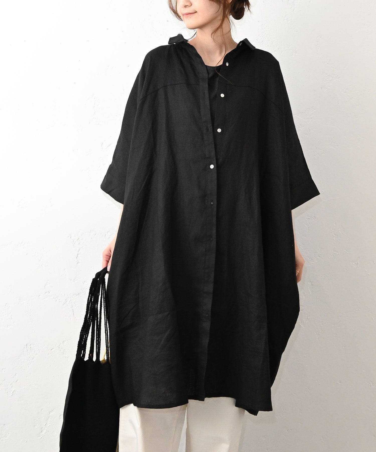 08Mab｜シャツ風チュニック [[CF-223HF687]][C] | ma28 ONLINE STORE