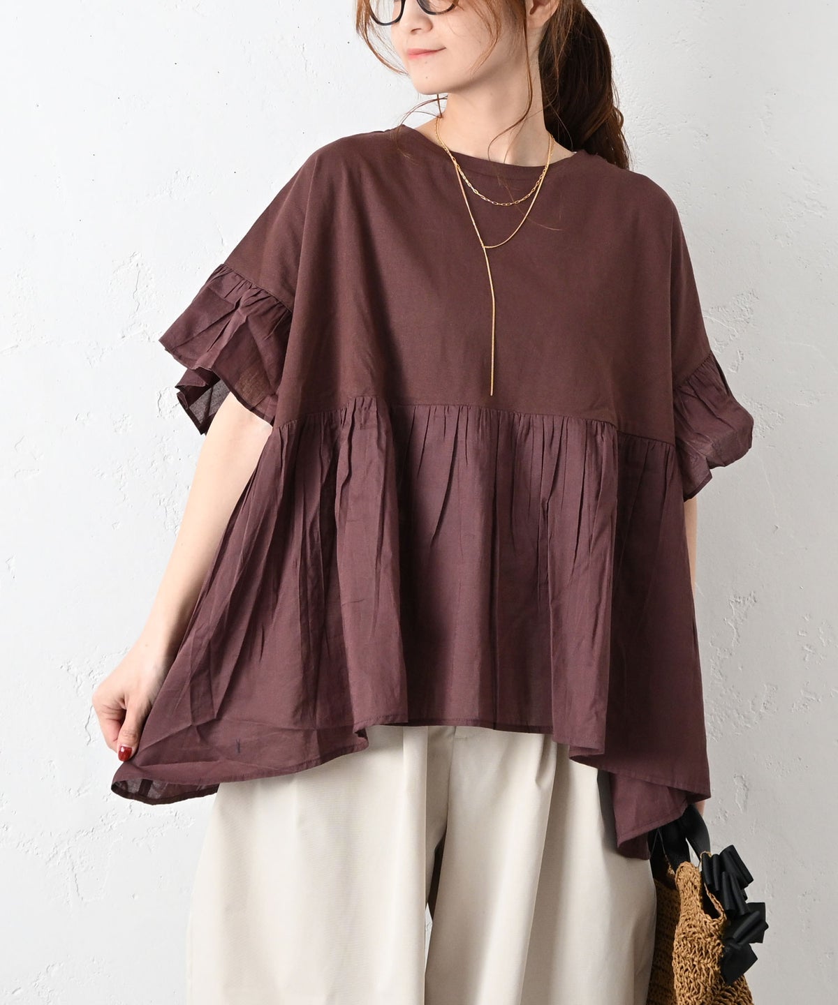 HUMS｜フリルプルオーバー [[WHU004]][C]