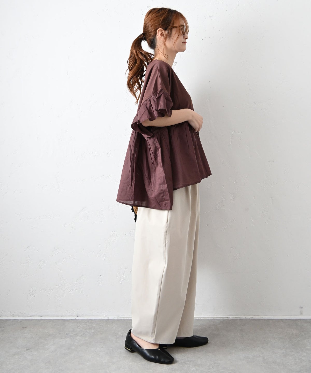 HUMS｜フリルプルオーバー [[WHU004]][C]