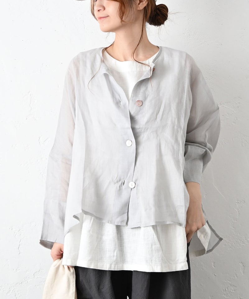 hibine｜リネンワイドシャツ [[260317]][C]