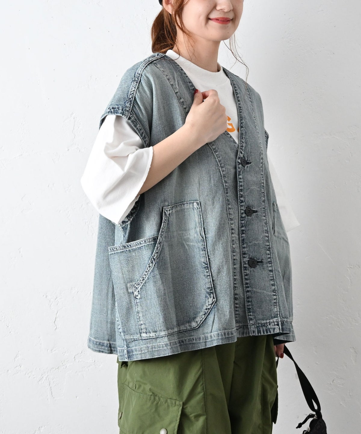 RNA｜フレンチワークシャツベスト [[V0170]][C]