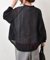 prit｜ナイロンシアーペーパーリップストップ裾ヒモコクーンブルゾン [[P82600]][C]