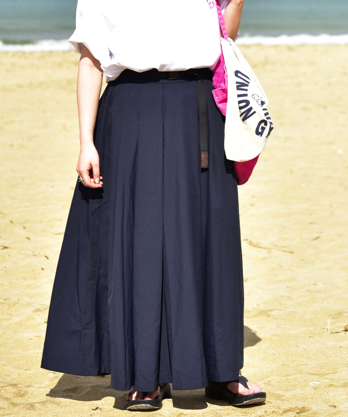 IN THE MARKET｜ベルト付きフレアスカート [[IN-112]][C]