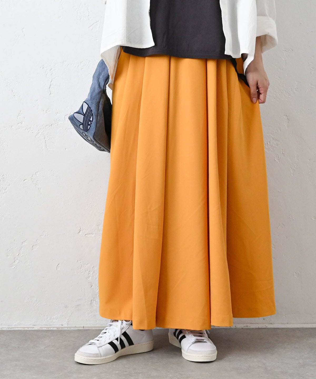 IN THE MARKET｜ベルト付きフレアスカート [[IN-112]][C]