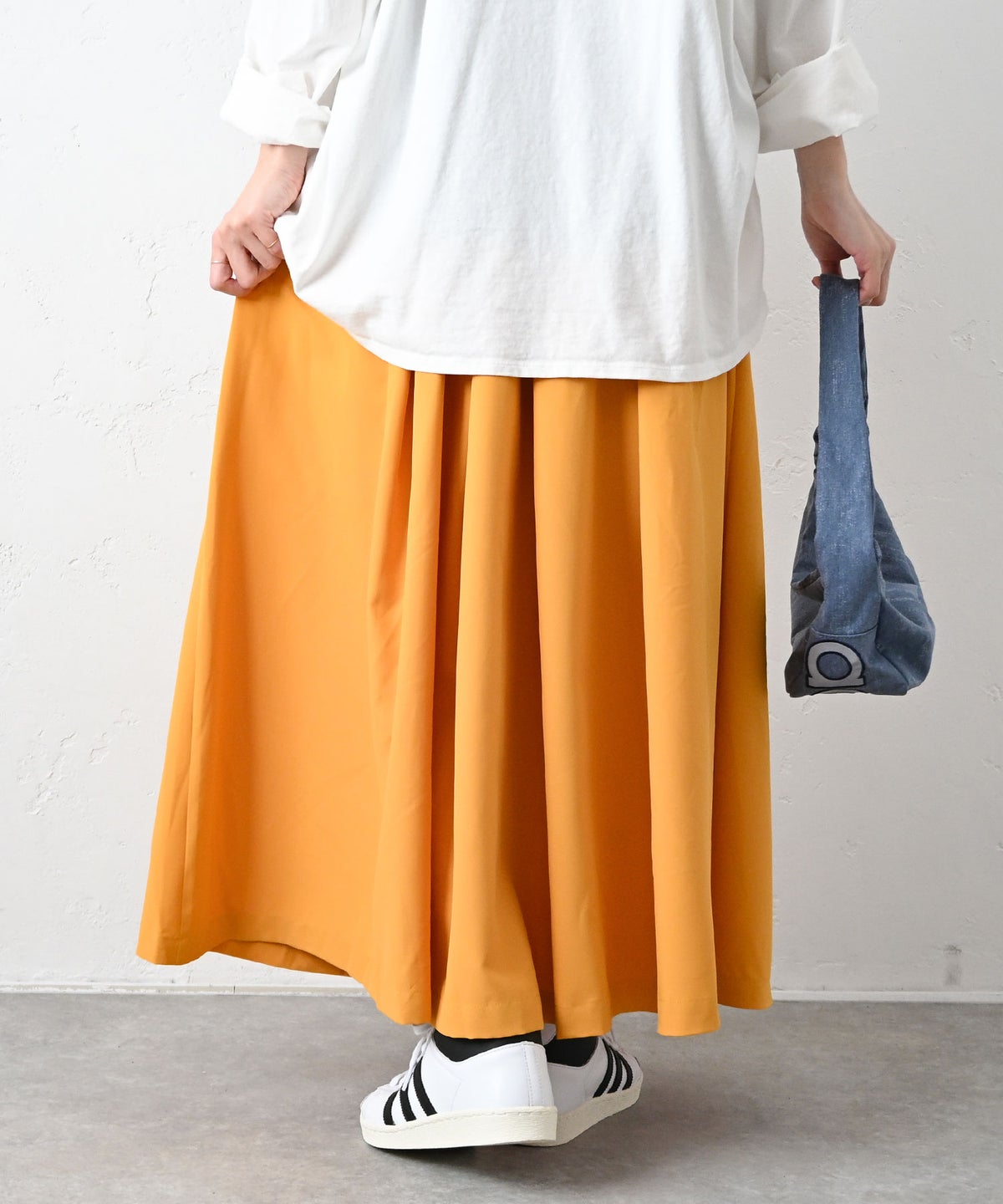 IN THE MARKET｜ベルト付きフレアスカート [[IN-112]][C]