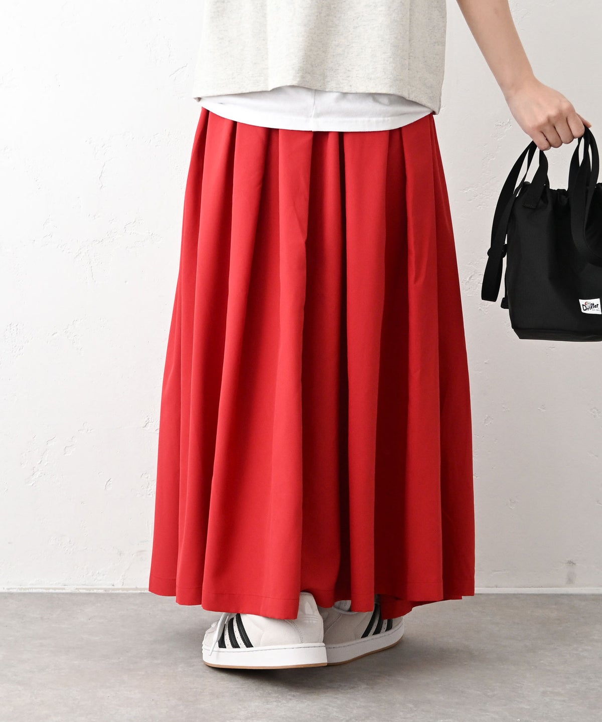 IN THE MARKET｜ベルト付きフレアスカート [[IN-112]][C]