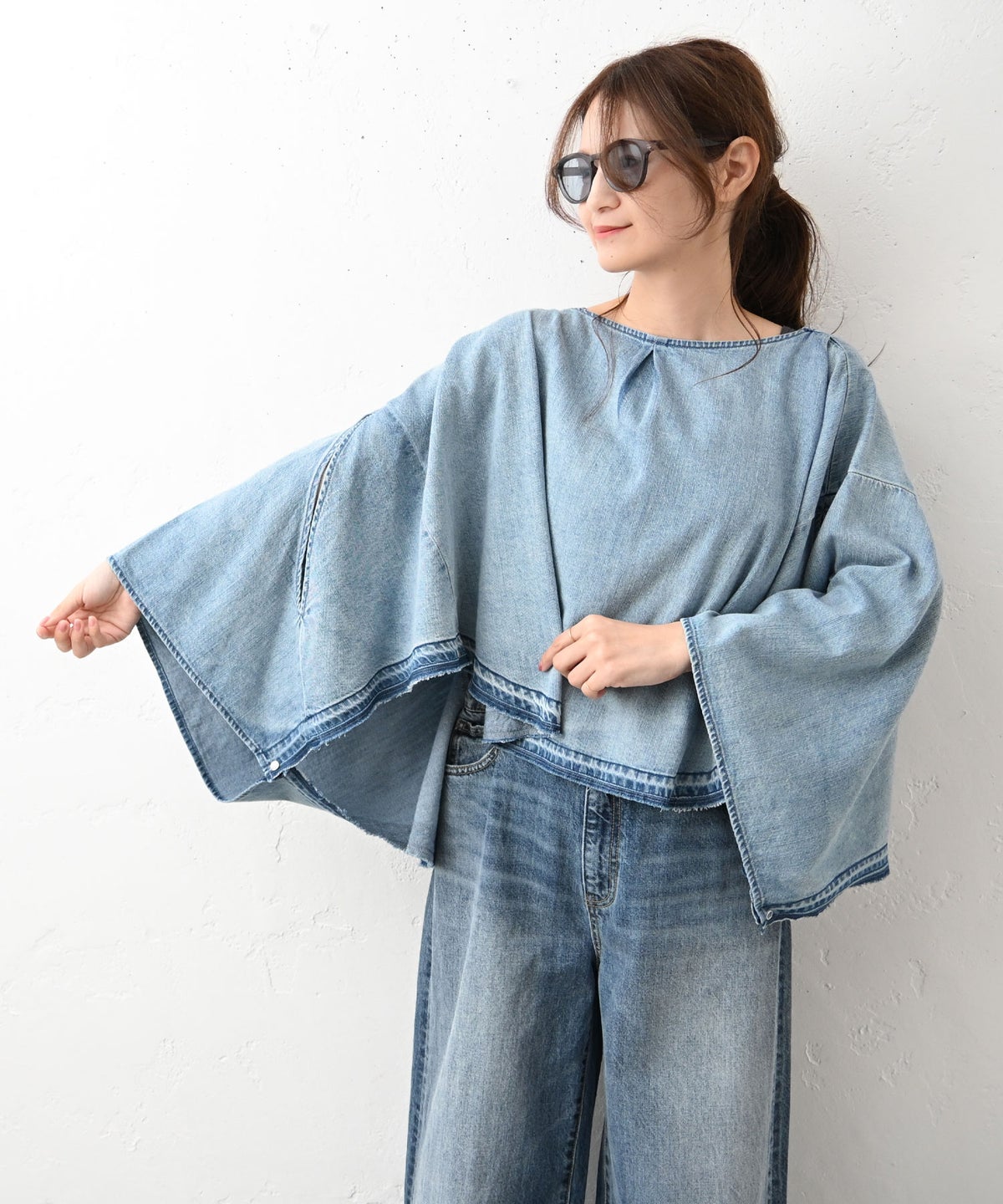  ANTGAUGE｜デニムポンチョプルオーバー [[GB339]][C]