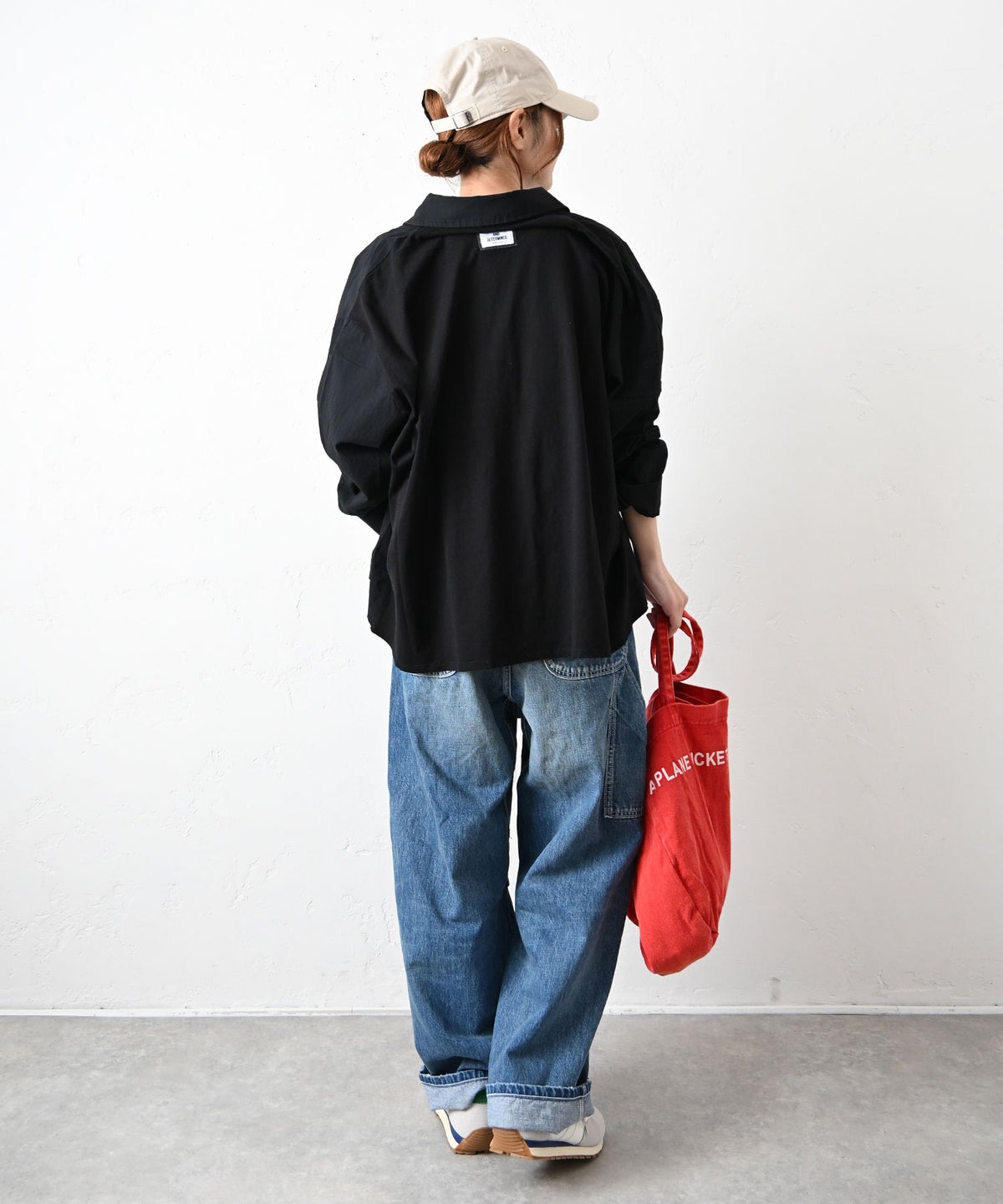 IN THE MARKET｜異素材バックワッペン付きシャツ [[C-2511]][C]