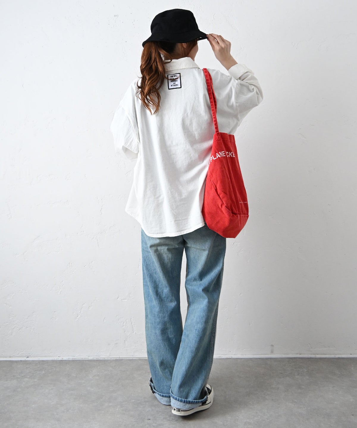 IN THE MARKET｜異素材バックワッペン付きシャツ [[C-2511]][C]