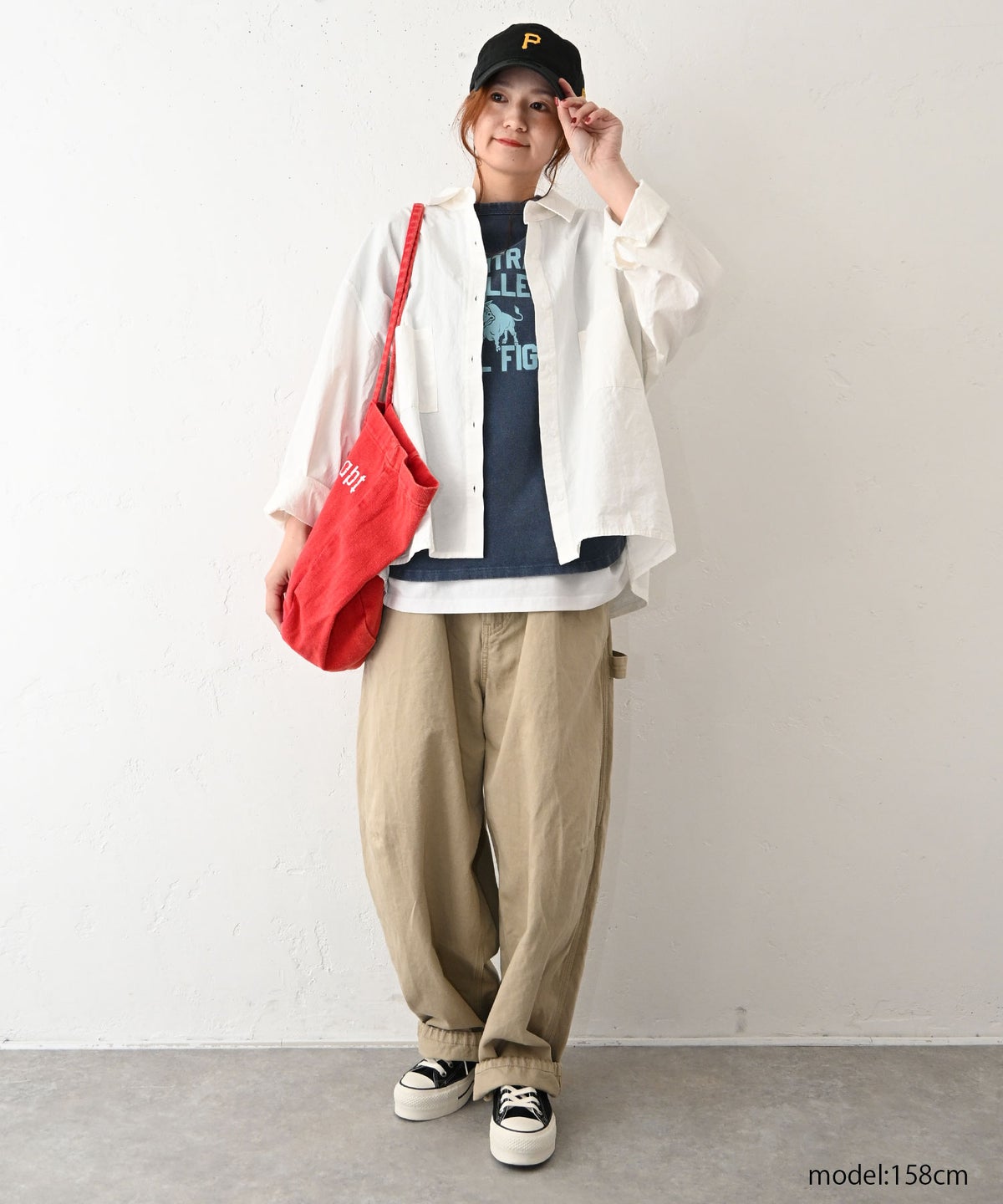 IN THE MARKET｜異素材バックワッペン付きシャツ [[C-2511]][C]