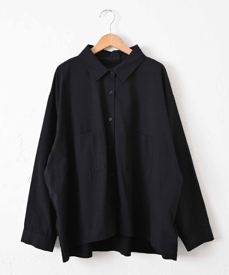 IN THE MARKET｜異素材バックワッペン付きシャツ [[C-2511]][C]