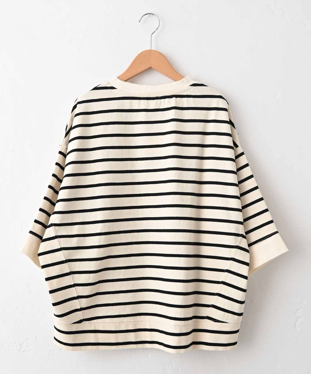 sloe｜ボーダーワイド7分袖Tee [[4211040-5]][C]