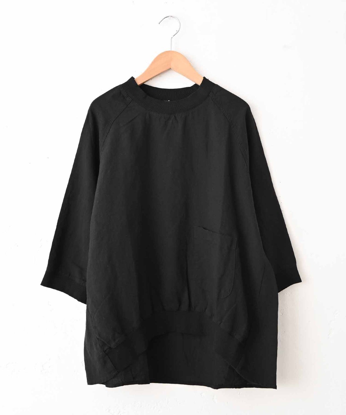 sloe｜麻テンセル襟リブプルオーバー [[4411915]][C]