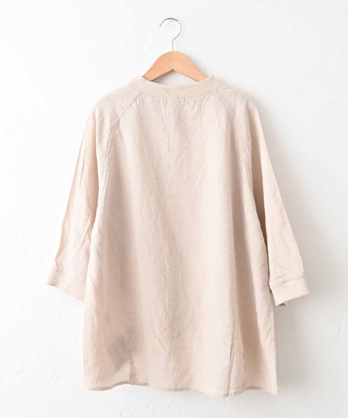 sloe｜麻テンセル襟リブプルオーバー [[4411915]][C]