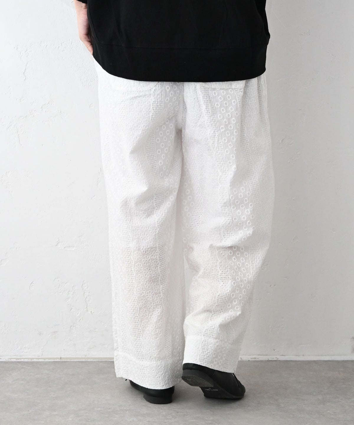 sloe｜刺繍ワイドパンツ [[4809043]][C]