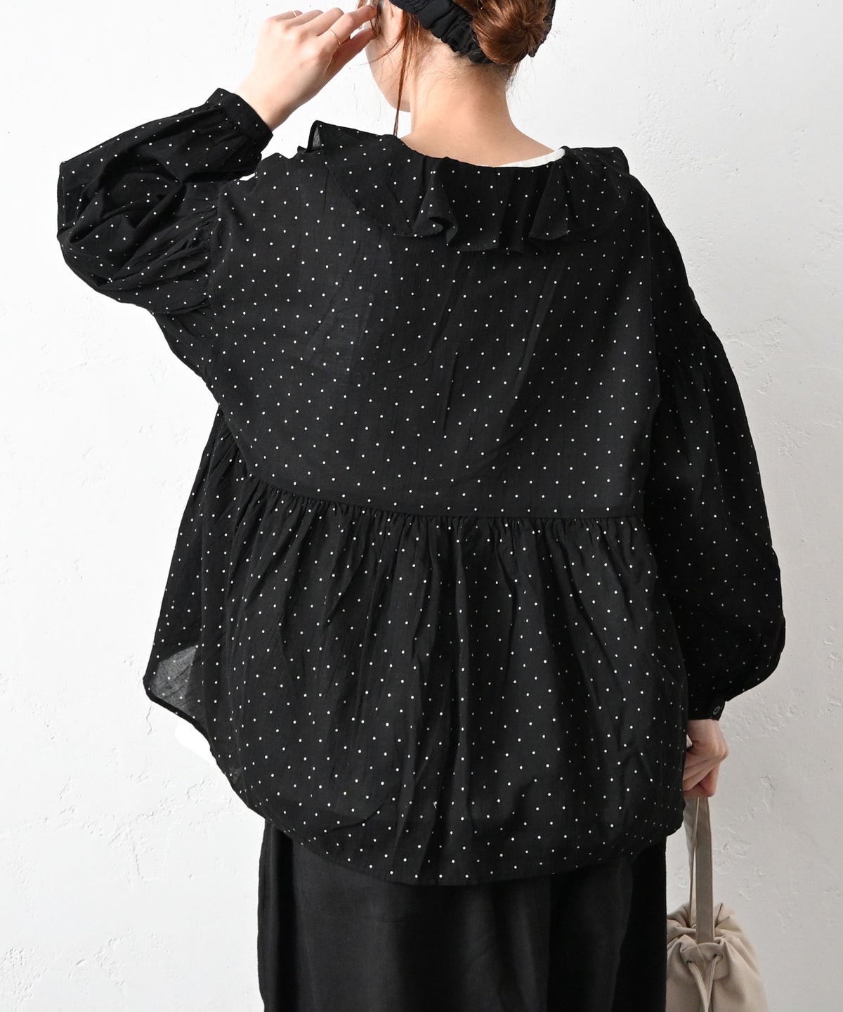 ista-ire｜ドットフレアブラウス [[4601-6500]][C]