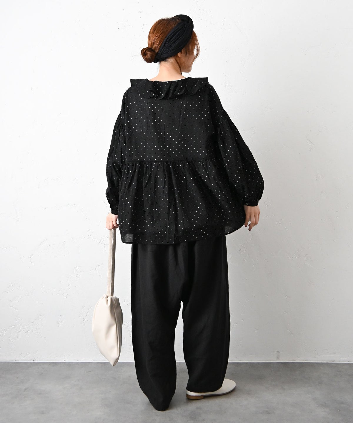 ista-ire｜ドットフレアブラウス [[4601-6500]][C]